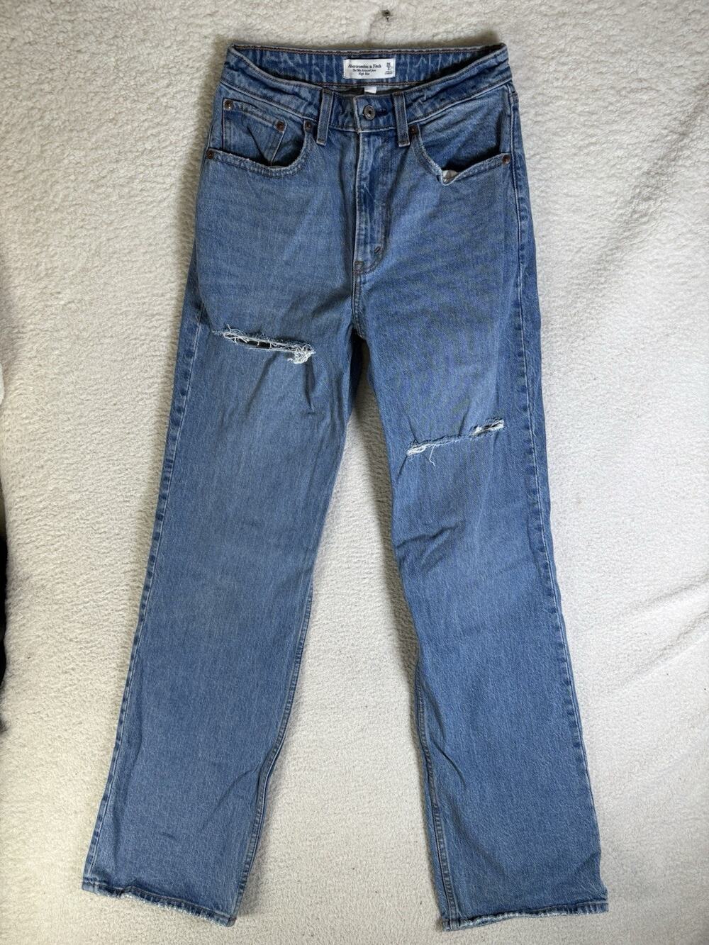 Abercrombie Fitch Jeans Womens 28x33 Blue 90s Relaxed Curve Love High Rise